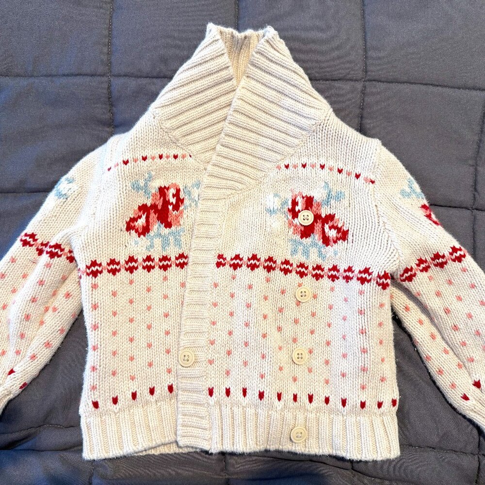 Floral Cardigan Sweater